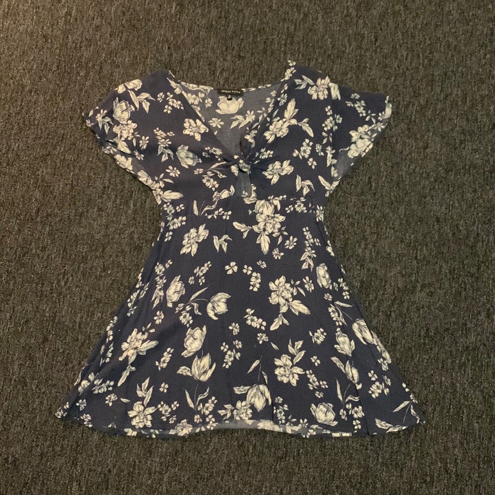 Blue and white flower mini dress from PACSUN (Kendall and Kylie)